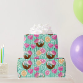 Strand Sommer Muster Geschenkpapier