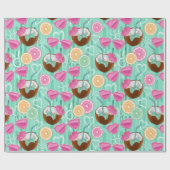 Strand Sommer Muster Geschenkpapier (Flach)