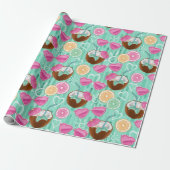 Strand Sommer Muster Geschenkpapier (Ungerollt)