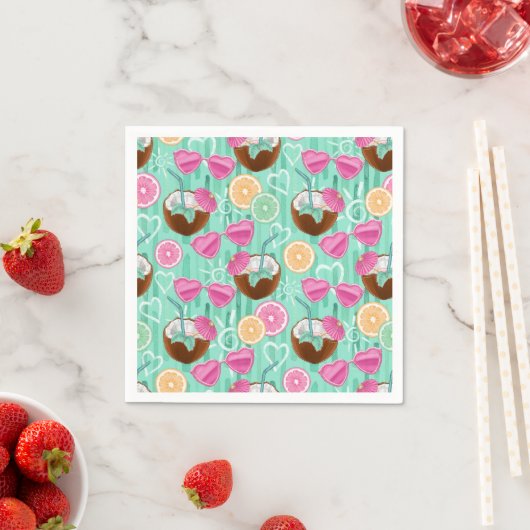 Strand Sommer Muster  Serviette (Beispiel)