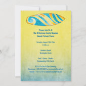 Strand-Sommer-Spaß-Familien-Wiedersehen-Picknick Einladung (Rückseite)