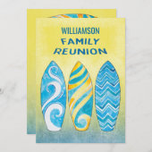 Strand-Sommer-Spaß-Familien-Wiedersehen-Picknick Einladung (Vorne/Hinten)