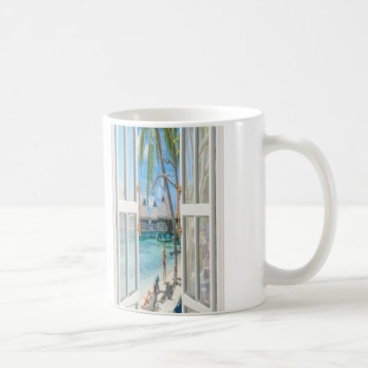Strand Sommercafe Kaffeetasse (Rechts)