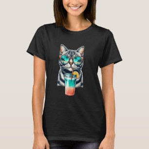 Strand-Sommerferien-Reflexions-Sonnenbrille Süße C T-Shirt
