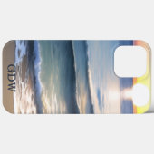 Strand Sonne & Surf Monogramm Case-Mate iPhone Hülle (Rückseite (Horizontal))