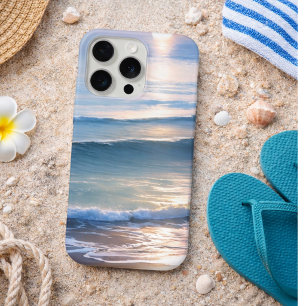 Strand Sonne & Surf Monogramm iPhone 15 Pro Hülle