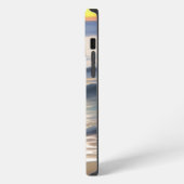 Strand Sonne & Surf Monogramm iPhone Hülle (Linke Seite)