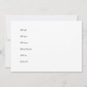 Strand-Sonnenaufgang-Einladung Einladung (Rückseite)