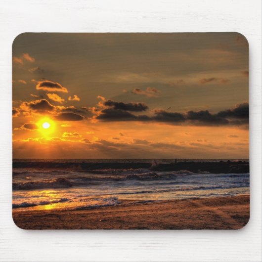 Strand-Sonnenaufgang Mousepad (Vorne)