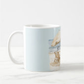 Strand Sonnenschirm Ozean Meer Sand Gelassenheit Kaffeetasse (Links)