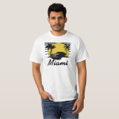 Strand-Sonnenuntergang-Brandungs-Auto-T - Shirt (Vorne ganz)