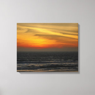 Strand-Sonnenuntergang-Leinwand Leinwanddruck