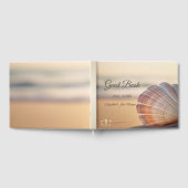 Strand Sonnenuntergang Muschel Gästebuch (Voll)