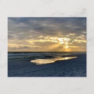 Strand Sonnenuntergang Original Reisefotografie Postkarte