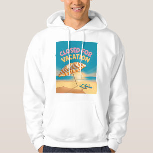 Strand-Sonnenuntergang-Urlaubsmodus-Grafik Hoodie