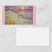 Strand-Sonnenuntergang Visitenkarte (Vorne/Hinten)