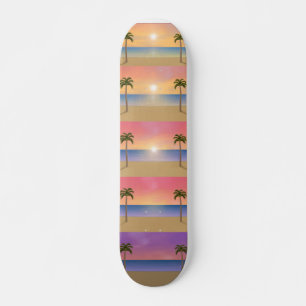 Strand Sonnenuntergangssequenz: Individuelles Skat Skateboard