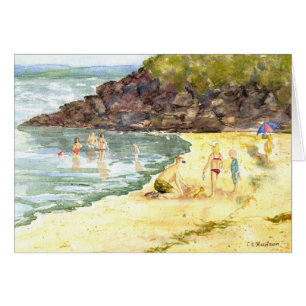 "Strand-Spaß-" Karte