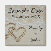 Strand speichern Datum Magnet (Vorne)