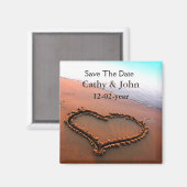 Strand Speichern Sie den Datums-Magneten Magnet (Vorderseite/Rückseite)