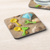 Strand-Spielwaren Getränkeuntersetzer (Linke Seite)