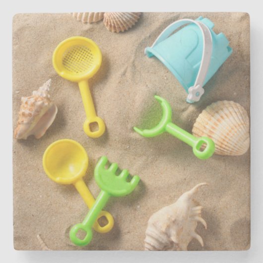 Strand-Spielwaren Steinuntersetzer (Vorderseite)