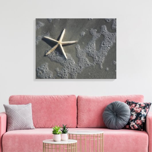 Strand Starfish Canvas Print Leinwanddruck (Insitu (Wohnzimmer))