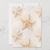 Strand Starfish Geburtstag Einladung (Rückseite)