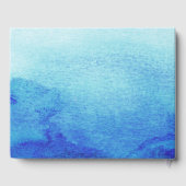 Strand | Starfish Watercolor Wedding Guest Book Gästebuch (Rückseite)