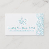 Strand Starfisheigentum, das Geschäftskarten lässt Visitenkarte (Vorderseite)