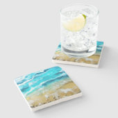 Strand Steinuntersetzer (Seitenansicht)