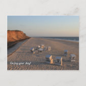 Strand, Strandkorb, Sylt Postkarte (Vorderseite)