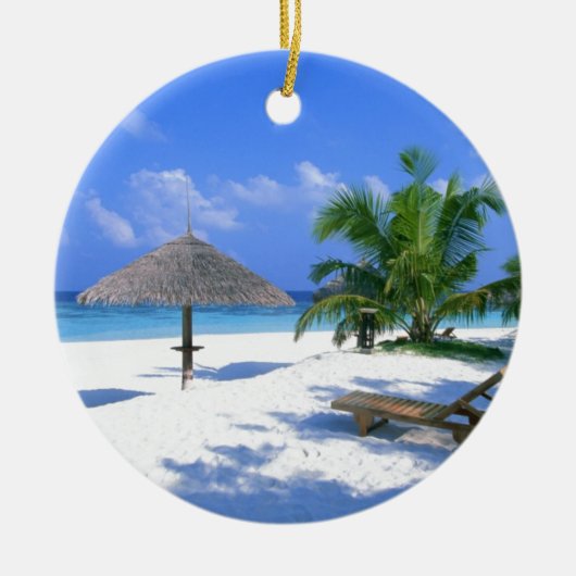 Strand-Stuhl Keramik Ornament (Vorne)