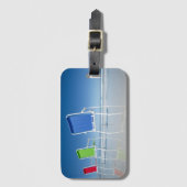 Strand-Stühle in Australien Gepäckanhänger (Vorderseite Vertikal)