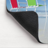 Strand-Stühle in Australien Mousepad (Ecke)