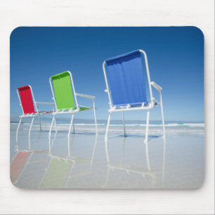 Strand-Stühle in Australien Mousepad