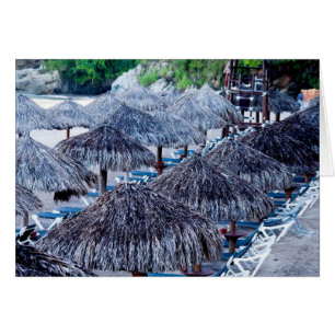 Strand-Stühle und Schutz