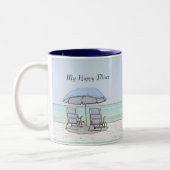 Strand-Stühle Zweifarbige Tasse (Links)