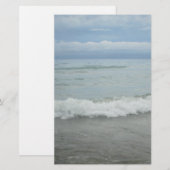 Strand-Sturm-Wellen Briefpapier (Vorne/Hinten)