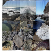 Strand Südhauptarai-te-uru Neuseeland Duschvorhang (Vorderseite)
