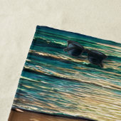 Strand Sunset mit Muscheln auf Sand Strandtuch (Beispiel)