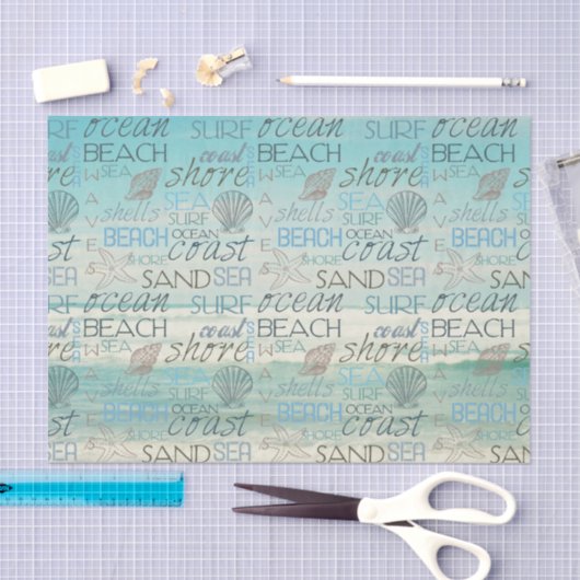 Strand Surf Sand Meer Seidenpapier (Handwerk)