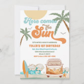 Strand-Surf-Van-Geburtstagseinladung Einladung (Vorderseite)