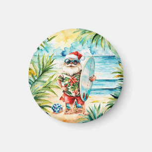 Strand-Surf-Weihnachtsfeier mit dem Weihnachtsmann Magnet