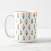 Strand-Surfbrett-Muster-Tasse Kaffeetasse (Links)