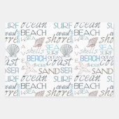 Strand Surfsand Meer Geschenkpapier Set (Vorderseite 3)
