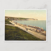 Strand, Swanage, England, selten Fotochrom Postkarte (Vorderseite)