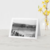 Strand-Szene an der Küste, Oregon-Fotografie Karte (Gelbe Blume)