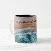 Strand-Szene bestes Abenteuer, Tasse (Vorderseite Links)