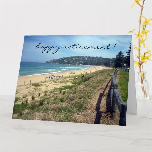 Strand-Szene groß Karte (Gelbe Blume)